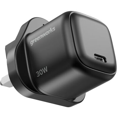 Greenworks 30W USB C Plug Fast Charging Adapter Compact Charger for MacBook Pro/Air, Galaxy S20/S10, Note 20/10+, iPhone/Pro/Mini, iPad Pro, for 3 Year Warranty-AP030EA Greenworks 30W USB C Plug Fast Charging Adapter Compact Charger for MacBook Pro/Air, Galaxy S20/S10, Note 20/10+, iPhone/Pro/Mini, iPad Pro, for 3 Year Warranty-AP030EA