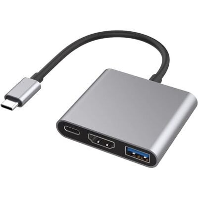 Maplin USB-C Multiport Hub Adapter, 3-in-1 with 4K HDMI @30Hz, USB-C Power Delivery PD Charging 87W, USB-A 3.1 Gen1 for MacBook Air, MacBook Pro, Dell XPS, Lenovo ThinkPad and more Maplin USB-C Multiport Hub Adapter, 3-in-1 with 4K HDMI @30Hz, USB-C Power Delivery PD Charging 87W, USB-A 3.1 Gen1 for MacBook Air, MacBook Pro, Dell XPS, Lenovo ThinkPad and more