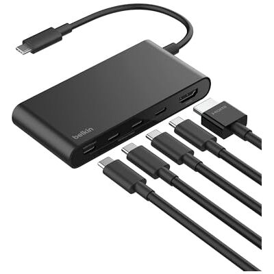 Belkin AVC021HQBK USB-C Hub 5 Ports 10 Gbps 4K HDMI - USB Hub Belkin AVC021HQBK USB-C Hub 5 Ports 10 Gbps 4K HDMI - USB Hub