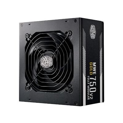 Cooler Master MWE 750 Gold V2 Fully Modular PSU (UK Plug) 80 PLUS Gold 750W Power Supply Unit, Flat Black Cabling, 120mm HDB Fan, High-Temperature Threshold Cooler Master MWE 750 Gold V2 Fully Modular PSU (UK Plug) 80 PLUS Gold 750W Power Supply Unit, Flat Black Cabling, 120mm HDB Fan, High-Temperature Threshold