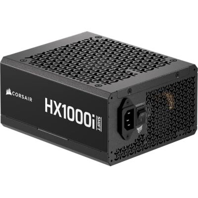Corsair HX1000i SHIFT Fully Modular ATX Power Supply – Built-in iCUE LINK System Hub, Native 12V-2x6 Cable, ATX 3.1 & PCIe 5.1, Side-Mounted Connectors, Cybenetics Platinum – Black Corsair HX1000i SHIFT Fully Modular ATX Power Supply – Built-in iCUE LINK System Hub, Native 12V-2x6 Cable, ATX 3.1 & PCIe 5.1, Side-Mounted Connectors, Cybenetics Platinum – Black