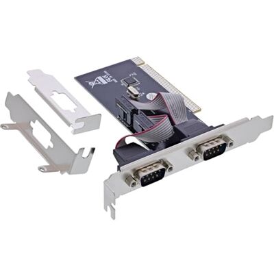 InLine ® PCI Interface Card, 2 x 9-Pin Serial, RS232, CH351Q, High Transfer Rate, Compatible with Windows and Linux, Easy Installation, 66636A InLine ® PCI Interface Card, 2 x 9-Pin Serial, RS232, CH351Q, High Transfer Rate, Compatible with Windows and Linux, Easy Installation, 66636A