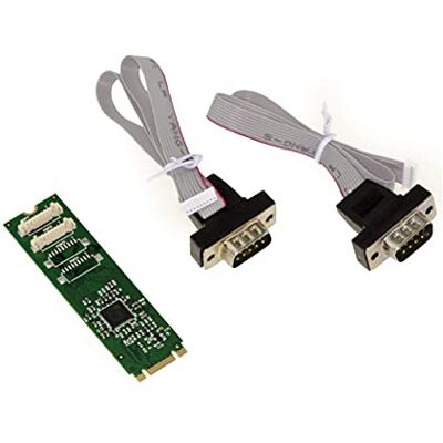 KALEA-INFORMATIQUE M.2. 2 RS232 COM DB9 serial ports for M2 PCIe, M or B+M dongle AX99100 ASIX chipset KALEA-INFORMATIQUE M.2. 2 RS232 COM DB9 serial ports for M2 PCIe, M or B+M dongle AX99100 ASIX chipset