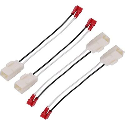Danbojit 4 Pack 72-6514 Speaker Wire Harness Adapter Plug Compatible with Jeep Wrangler, Chrysler Town & Country, Dodge Dakota & More (4) Danbojit 4 Pack 72-6514 Speaker Wire Harness Adapter Plug Compatible with Jeep Wrangler, Chrysler Town & Country, Dodge Dakota & More (4)
