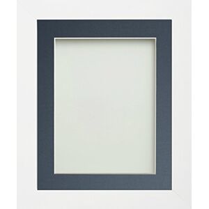 Frame Company Allington White 14x11 inch Frame With Blue Mount For Image 12x8 inch *Choice of sizes* Fitted with Real Glass Frame Company Allington White 14x11 inch Frame With Blue Mount For Image 12x8 inch *Choice of sizes* Fitted with Real Glass