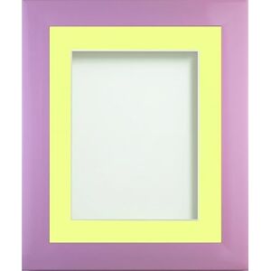 Frame Company Candy Range Peony Picture Photo Frames with Lemon Bon Bon Mount, A4 for 9x6 *Choice of Sizes and Colours* Fitted with Real Glass Frame Company Candy Range Peony Picture Photo Frames with Lemon Bon Bon Mount, A4 for 9x6 *Choice of Sizes and Colours* Fitted with Real Glass