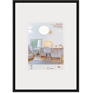 walther design Picture Frame Black 50 x 60 cm with Art Glass, New Lifestyle Plastic Frame KVX060B walther design Picture Frame Black 50 x 60 cm with Art Glass, New Lifestyle Plastic Frame KVX060B