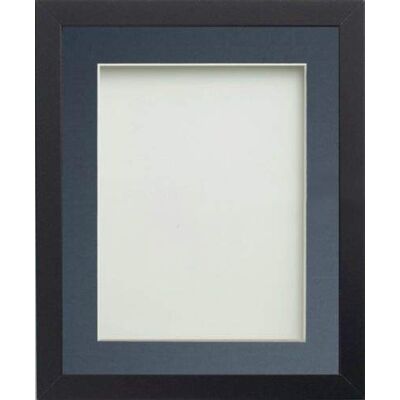 Frame Company Allington Black 16x12 Frame with Blue Mount for 14x10 Frame Company Allington Black 16x12 Frame with Blue Mount for 14x10