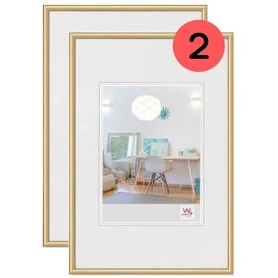 Walther Design KV045GD - Gold Photo Frame Set - Photo Frame Walther Design KV045GD - Gold Photo Frame Set - Photo Frame
