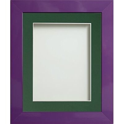 Frame Company Candy Range Purple Picture Photo Frames with Bottle Green Mount *Choice of Colours* Frame Company Candy Range Purple Picture Photo Frames with Bottle Green Mount *Choice of Colours*