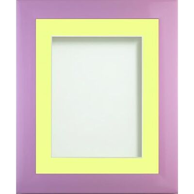 Frame Company Candy Range Peony Picture Photo Frames with Lemon Bon Bon Mount, 12x10 for 8x6 *Choice of Sizes and Colours* Fitted with Real Glass Frame Company Candy Range Peony Picture Photo Frames with Lemon Bon Bon Mount, 12x10 for 8x6 *Choice of Sizes and Colours* Fitted with Real Glass