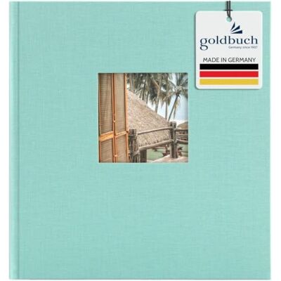 Goldbuch Trend Photo Album 25 x 25 cm, 60 Pages with Pergamine, aqua, 30x31 cm Goldbuch Trend Photo Album 25 x 25 cm, 60 Pages with Pergamine, aqua, 30x31 cm