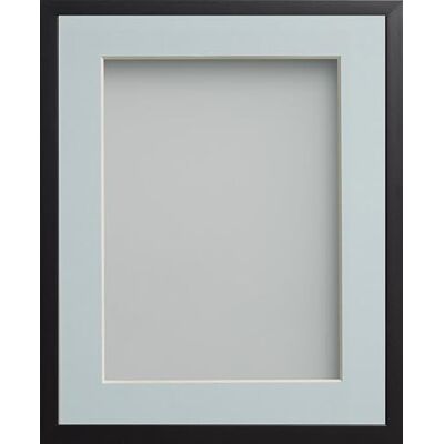 Frame Company Drayton Black A4 Frame with Light Blue Mount for 9x6 Fits 9x6 with mount or A4 without, Overall 9.5x12.9, Glass Frame Company Drayton Black A4 Frame with Light Blue Mount for 9x6 Fits 9x6 with mount or A4 without, Overall 9.5x12.9, Glass