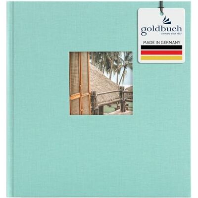 Goldbuch Trend Photo Album 25 x 25 cm, 60 Pages with Pergamine, aqua, 30x31 cm Goldbuch Trend Photo Album 25 x 25 cm, 60 Pages with Pergamine, aqua, 30x31 cm