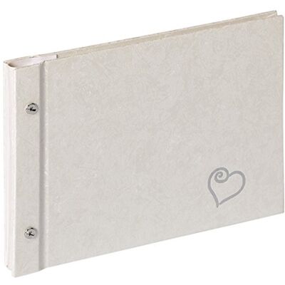 walther design Photo Album White 26,5 x 19 cm book screw Album with Embossing Sinfonia Flat Books SBL-210-W walther design Photo Album White 26,5 x 19 cm book screw Album with Embossing Sinfonia Flat Books SBL-210-W