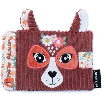 LES DÉGLINGOS Baby Photo Album Melimelos la Biche -10 Pockets 10 x 15 cm Ideal for Nursery Recycled Padding Terracotta LES DÉGLINGOS Baby Photo Album Melimelos la Biche -10 Pockets 10 x 15 cm Ideal for Nursery Recycled Padding Terracotta