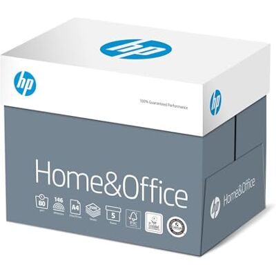 HP Papers Printer Paper, Home & Office A4 Paper, 210x297mm, 80gsm, 5 Ream Carton, 2500 Sheets FSC Certified Copy Paper HP Papers Printer Paper, Home & Office A4 Paper, 210x297mm, 80gsm, 5 Ream Carton, 2500 Sheets FSC Certified Copy Paper