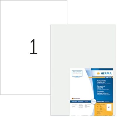 HERMA 8694 Weatherproof Transparent Labels - Fóliové etikety HERMA 8694 Weatherproof Transparent Labels - Fóliové etikety