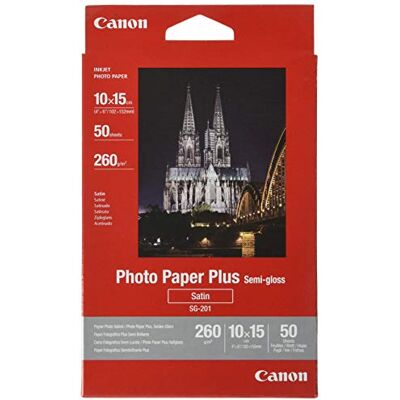 Canon SG2014X6 Original Original 1686B015-100x150mm 50 Sheets Semi-Gloss Photo Paper Canon SG2014X6 Original Original 1686B015-100x150mm 50 Sheets Semi-Gloss Photo Paper