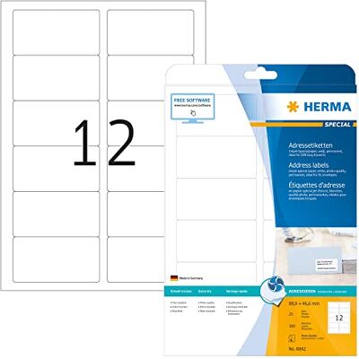 HERMA 8842 Address Label Sheets - Inkjet Printer Compatible HERMA 8842 Address Label Sheets - Inkjet Printer Compatible