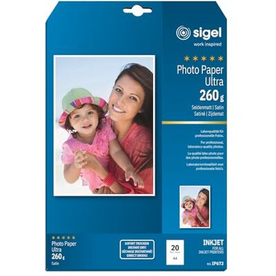 Sigel IP672 Photo Paper - Matte - 20 Sheets Sigel IP672 Photo Paper - Matte - 20 Sheets
