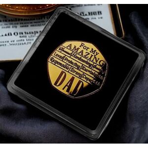The Commemorative Coin Company HAPPY FATHER'S DAY 24ct Gold Commemorative. Gift Cased. Gift/Present. From Son/Daughter Dad/Father/Fathers Day/Best Dad The Commemorative Coin Company HAPPY FATHER'S DAY 24ct Gold Commemorative. Gift Cased. Gift/Present. From Son/Daughter Dad/Father/Fathers Day/Best Dad