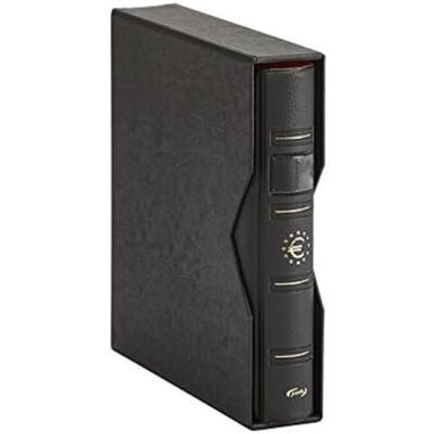 PARDO 152352 Coin Album, 4 Rings, Leather-Like, Black PARDO 152352 Coin Album, 4 Rings, Leather-Like, Black
