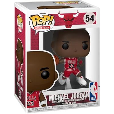 Funko POP! NBA: Bulls Michael Jordan Collectable Vinyl Figure Gift Idea Official Merchandise Toys for Kids & Adults Sports Fans Model Figure for Collectors and Display Funko POP! NBA: Bulls Michael Jordan Collectable Vinyl Figure Gift Idea Official Merchandise Toys for Kids & Adults Sports Fans Model Figure for Collectors and Display