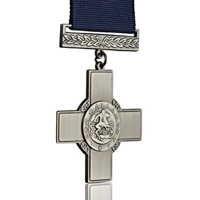 The Commemorative Coin Company THE GEORGE CROSS Full Size Medal & Ribbon. British Award/Decoration for Heroism/Bravery/Courage. Military and Civilian. Replica/Reproduction. The Commemorative Coin Company THE GEORGE CROSS Full Size Medal & Ribbon. British Award/Decoration for Heroism/Bravery/Courage. Military and Civilian. Replica/Reproduction.