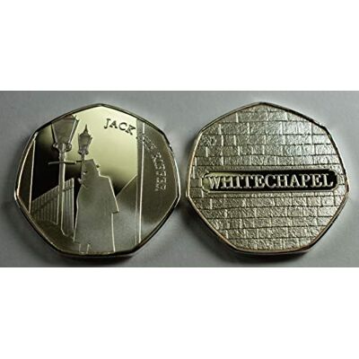 The Commemorative Coin Company JACK THE RIPPER, WHITECHAPEL Silver Commemorative Coin Albums/50p Collectors, Coin Hunt. The Commemorative Coin Company JACK THE RIPPER, WHITECHAPEL Silver Commemorative Coin Albums/50p Collectors, Coin Hunt.