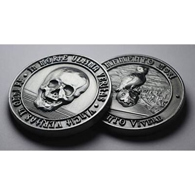 The Commemorative Coin Company MEMENTO MORI/VIVERE Antique Silver REMINDER COIN in Capsule. Owl/Death/Stoic/Reflection/Stoicism The Commemorative Coin Company MEMENTO MORI/VIVERE Antique Silver REMINDER COIN in Capsule. Owl/Death/Stoic/Reflection/Stoicism