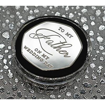 The Commemorative Coin Company FATHER OF THE BRIDE Fine Silver WEDDING DAY Commemorative in capsule. Wedding Gift/Present/Favour. Thank You Father/Dad The Commemorative Coin Company FATHER OF THE BRIDE Fine Silver WEDDING DAY Commemorative in capsule. Wedding Gift/Present/Favour. Thank You Father/Dad