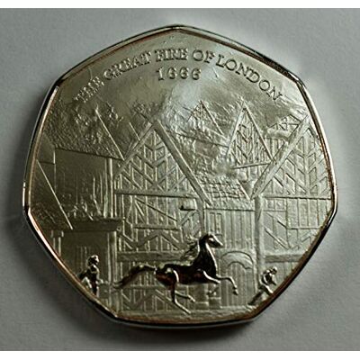 The Commemorative Coin Company THE GREAT FIRE OF LONDON 1666 Silver Commemorative Coin Albums/50p Collectors, Coin Hunt. PUDDING LANE The Commemorative Coin Company THE GREAT FIRE OF LONDON 1666 Silver Commemorative Coin Albums/50p Collectors, Coin Hunt. PUDDING LANE