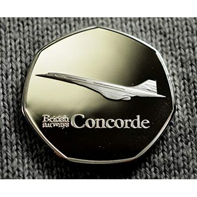 The Commemorative Coin Company BRITISH AIRWAYS CONCORDE Silver Commemorative Coin Albums/50p Collectors, Coin Hunt Supersonic Jet Aviation, Air France The Commemorative Coin Company BRITISH AIRWAYS CONCORDE Silver Commemorative Coin Albums/50p Collectors, Coin Hunt Supersonic Jet Aviation, Air France
