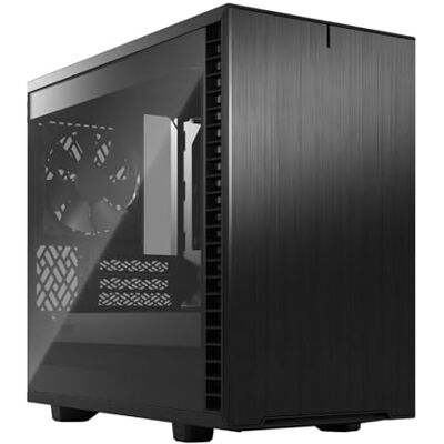 Fractal Design Define 7 Nano Black Brushed Aluminum/Steel Mini ITX Silent Light Tinted Tempered Glass Window Nano Tower Computer Case Fractal Design Define 7 Nano Black Brushed Aluminum/Steel Mini ITX Silent Light Tinted Tempered Glass Window Nano Tower Computer Case