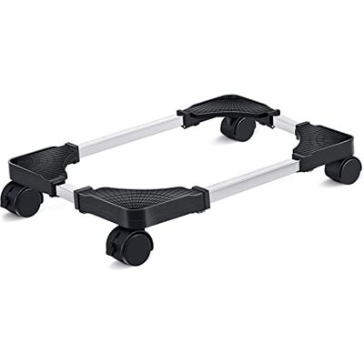 Liitrton Mobile CPU Stand Adjustable Computer Tower Stand with 4 Caster Wheels Fits Most PC (Black) Liitrton Mobile CPU Stand Adjustable Computer Tower Stand with 4 Caster Wheels Fits Most PC (Black)