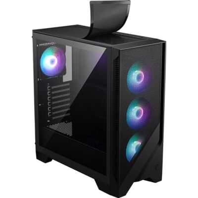 MSI MAG Forge 321R Airflow Premium Mid-Tower Gaming PC Case Tempered Glass Side Panel ARGB 120mm Fans Liquid Cooling Support up to 360mm Radiator Vented Front Panel MSI MAG Forge 321R Airflow Premium Mid-Tower Gaming PC Case Tempered Glass Side Panel ARGB 120mm Fans Liquid Cooling Support up to 360mm Radiator Vented Front Panel
