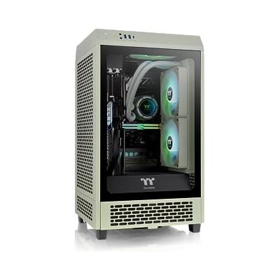 Thermaltake Tower 200 Matcha Green/Mini-ITX Computer Case/ 2x140mm Pre-Installed Black CT140 Fans/ 3 Year Warranty Thermaltake Tower 200 Matcha Green/Mini-ITX Computer Case/ 2x140mm Pre-Installed Black CT140 Fans/ 3 Year Warranty