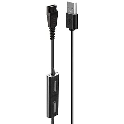 LINDY USB Type A to Plantronics Quick Disconnect Headset Adapter LINDY USB Type A to Plantronics Quick Disconnect Headset Adapter