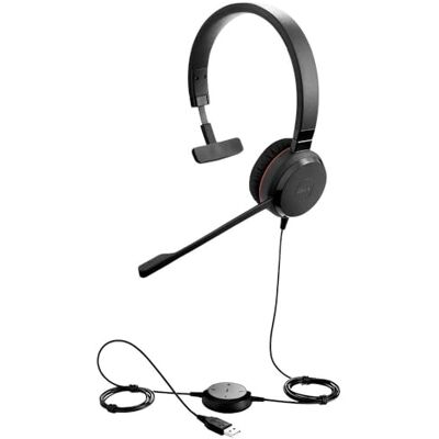 Jabra Evolve 20 UC Mono Headset – Unified Communications Headphones for VoIP Softphone with Passive Noise Cancellation – USB-A Cable with Controller – Black Jabra Evolve 20 UC Mono Headset – Unified Communications Headphones for VoIP Softphone with Passive Noise Cancellation – USB-A Cable with Controller – Black