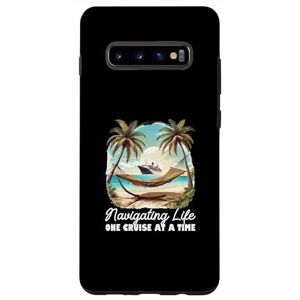 Cruise Vacation Shirts Family Trip Cruising Gifts Galaxy S10+ Navigating Life One Cruise At A Time Cruise Ship Vacation Case