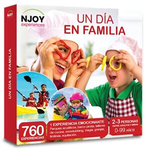 NJOY Experiences - Gift Box A Day in Family - Gift Idea - Family Activities for 2 or 3 People