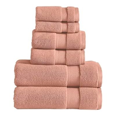 Modern Threads Luxury 6-Piece Quick-Dry Towel Set – Plush & Ultra-Absorbent for Spa-Like Experience, Clay Modern Threads Luxury 6-Piece Quick-Dry Towel Set – Plush & Ultra-Absorbent for Spa-Like Experience, Clay