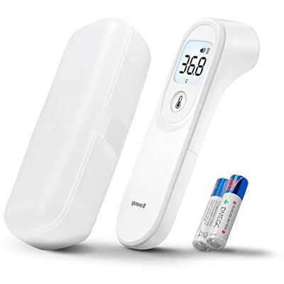 yuwell Forehead Thermometer for Adults and Kids Medical Grade, No Touch Digital Thermometer, Baby Friendly 1s Measurement, High Temperature Alert, Large Display, Mute Mode (YT-1) yuwell Forehead Thermometer for Adults and Kids Medical Grade, No Touch Digital Thermometer, Baby Friendly 1s Measurement, High Temperature Alert, Large Display, Mute Mode (YT-1)