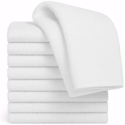 DUDU N GIRLIE Soft Terry Towelling Nappies 100% Ring Spun Cotton – 6 Pack 60x60cm Reusable Washable Cloths, Absorbent Wipes & Flannels, Supreme Quality Essentials for Newborn Care (White) DUDU N GIRLIE Soft Terry Towelling Nappies 100% Ring Spun Cotton – 6 Pack 60x60cm Reusable Washable Cloths, Absorbent Wipes & Flannels, Supreme Quality Essentials for Newborn Care (White)