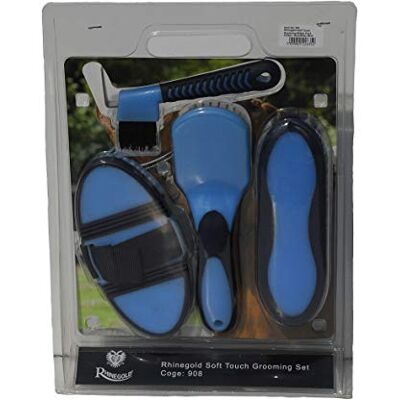 Rhinegold Soft Touch Grooming Blister Pack Navy/Baby blue Rhinegold Soft Touch Grooming Blister Pack Navy/Baby blue