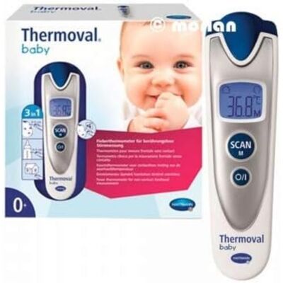 VEROVAL Baby: 3-in-1 Infrared Thermometer, Especially Suitable for Babies, Body Temperature Measurement, Food Temperature, Bottles and Ambient Temperature VEROVAL Baby: 3-in-1 Infrared Thermometer, Especially Suitable for Babies, Body Temperature Measurement, Food Temperature, Bottles and Ambient Temperature