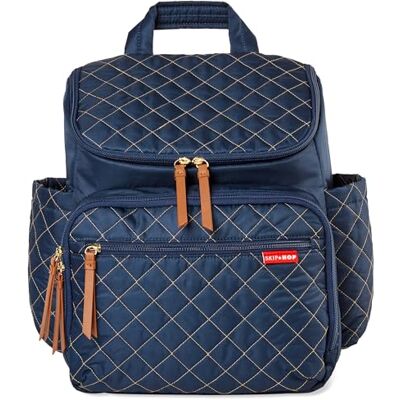 Skip Hop Baby Girl's Navy Diaper Backpack: Forma, Multi-Function Travel Bag with Changing Pad & Stroller Attachment, 2 Count (Pack of 1), 9J455710 Skip Hop Baby Girl's Navy Diaper Backpack: Forma, Multi-Function Travel Bag with Changing Pad & Stroller Attachment, 2 Count (Pack of 1), 9J455710