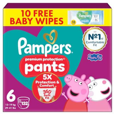 Pampers Premium Protection Nappy Pants Size 6 Pampers Premium Protection Nappy Pants Size 6