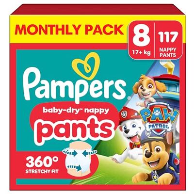 Pampers Baby-Dry Paw Patrol Size 8 Pants Pampers Baby-Dry Paw Patrol Size 8 Pants